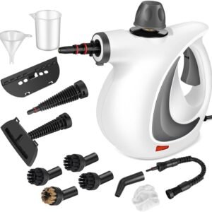 Redhut Handheld Steam Cleaner ?C Pressurized Multi-Surface Steamer with 12 Accessories for Floor, Kitchen & Home Cleaning